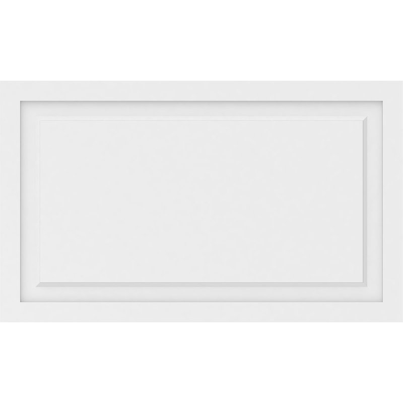 Panneau mural Harrison 3D en blanc, H 24 po x l 40 po x P 0,63 po