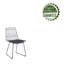 Chaise de salle à manger géométrique en métal avec coussin de siège en polyuréthane Yuki-77352773