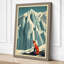 Solitary Figure in Snow Minimalist - Wrapped Canvas-746862979-746862985