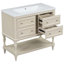 Armoire de salle de bain avec lavabo en résine et 4 tiroirs-716338085