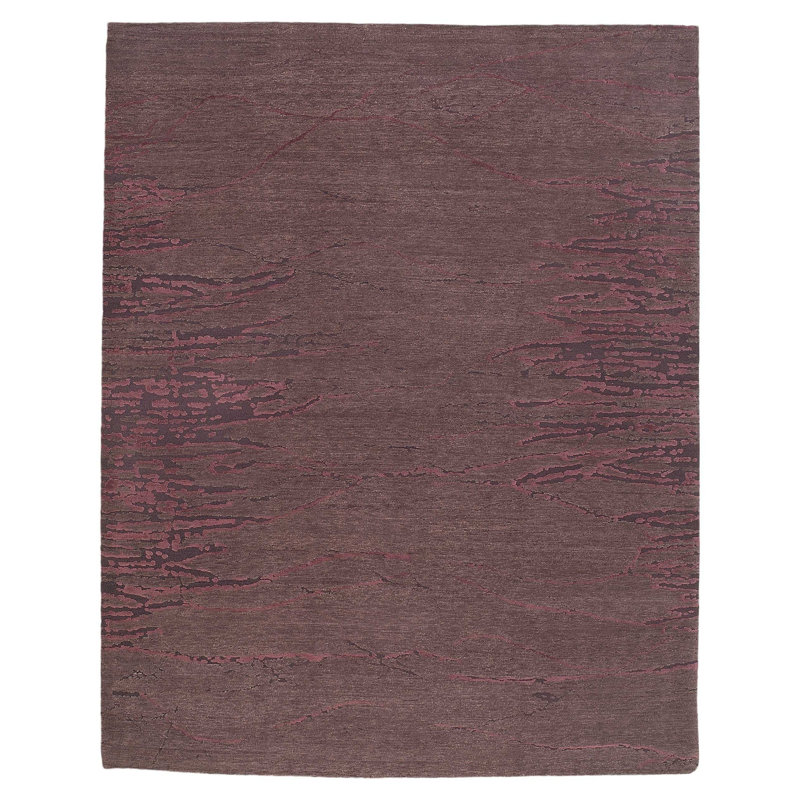 Here There Wool Abstract Area Rug, Rectangle 8' x 10'