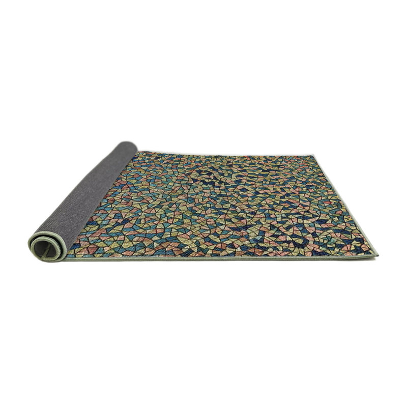 Tapis de zone d’olive à motifs Uncompahgre, Rond 6 pi
