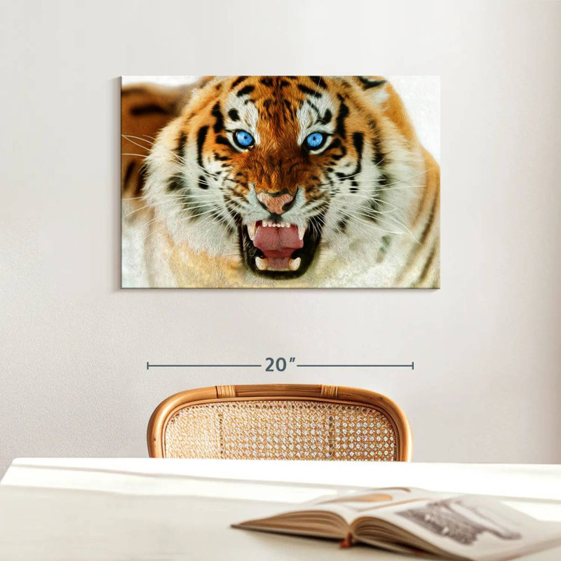 Brampt Furious Tiger, 16" H x 24" W