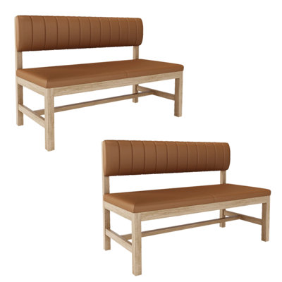 Banc rembourré en similicuir Light Luxury Fashion