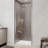 32"-34"W X 72"H Semi-Frameless 180° Rotatable Pivot Shower Door With 1/4 Inches Tempered Glass-120349527