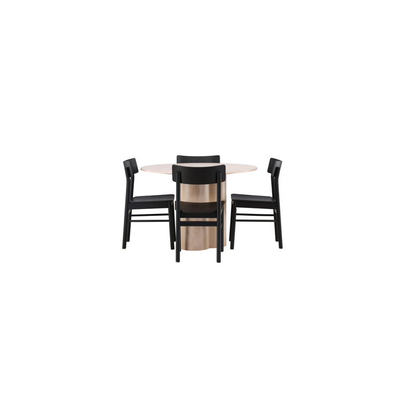 Ensley 4 - Person Dining Set, White