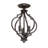 Oswald 3-Light 11" Flush Mount in Bronze-1602500633