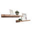 Tablette flottante en bois de pin massif de 2 pièces Calhern-135666668-147270285