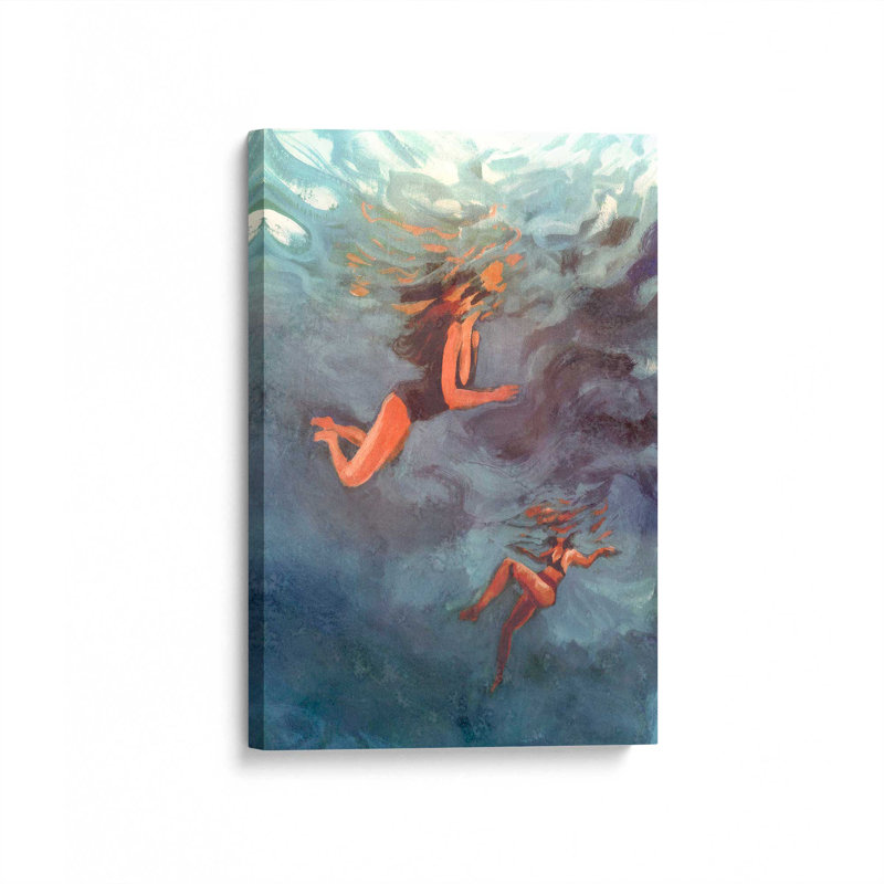 «Summers Dance II» par Victoria Barnes, reproduction d'art sur toile, H 18 po x l 12 po