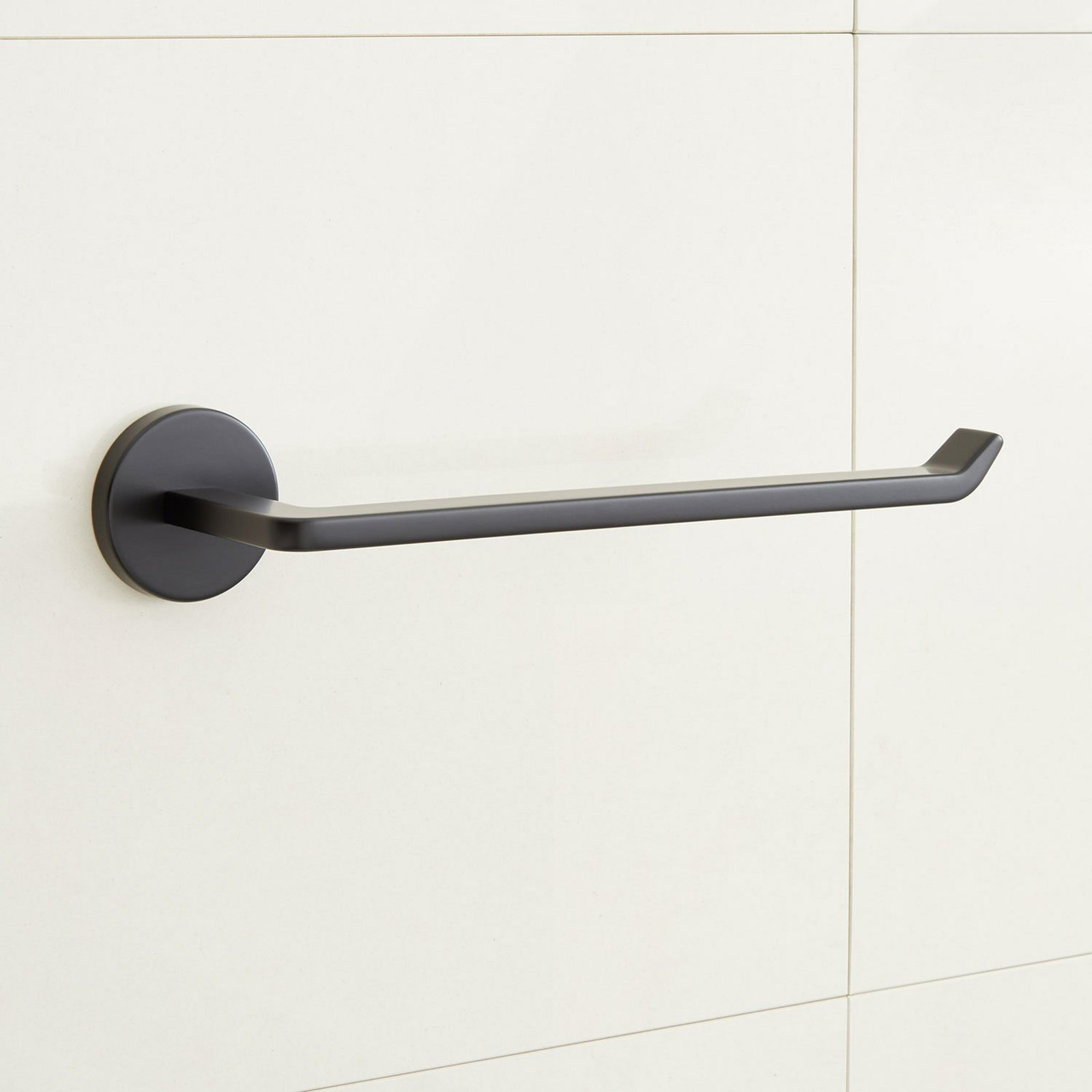 Drea 10-3/8" Wall Mounted Towel Ring, Matte Black