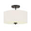 Plafonnier noir mat 2 lumières Ralston-1553230012