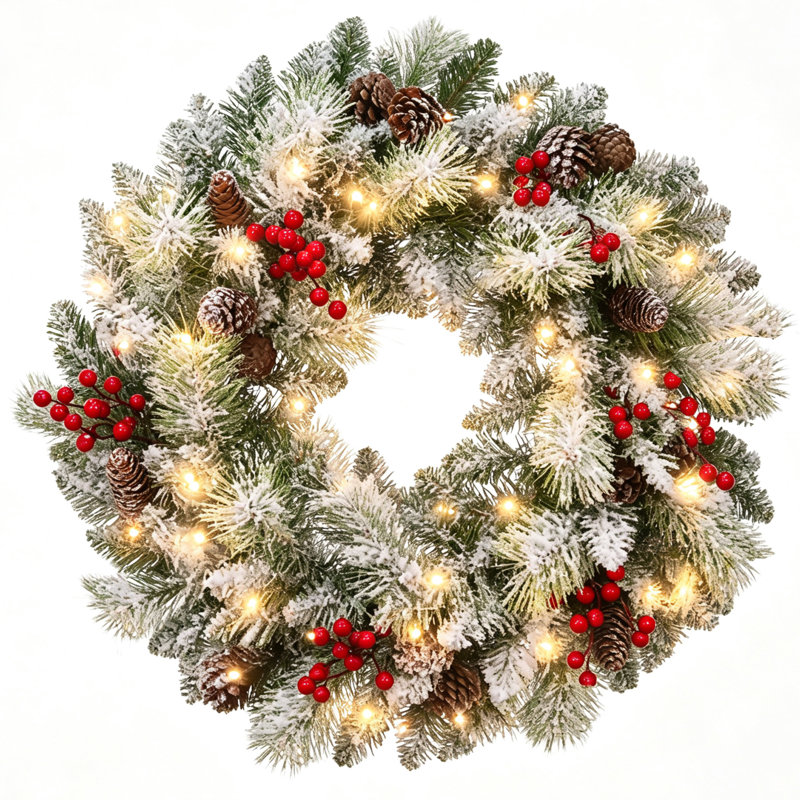 Couronne de Noël artificielle 24 po
