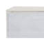 Console blanc perle et argent scintillant