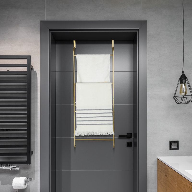 40.7cm 4 Over-the-Door Towel Bar, Brass