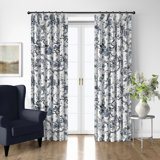 Tree Top Sky Cotton Pinch Pleat Drapery Panel Set of 2
