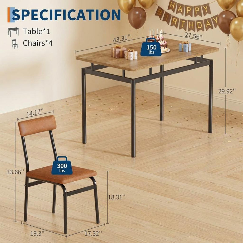 4 - Person Dining Set