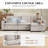 106" Wide Solid Wood Frame L-Shape Upholstered Sectional Sofa With Ottoman, Oversized 3-Seat Comfortable Living Room Couch-116989909