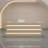 Scandinavian Style Front Desk in Beige with Creative Design and LED Lighting