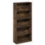 Bibliothèque Furinno PASIR, bibliothèque à 4 niveaux, bibliothèque avec tablette de rangement ouverte, 9,3 x 31,3 x 41,8, pour bureau personnel, salon, pin ambre-128766316-128766320