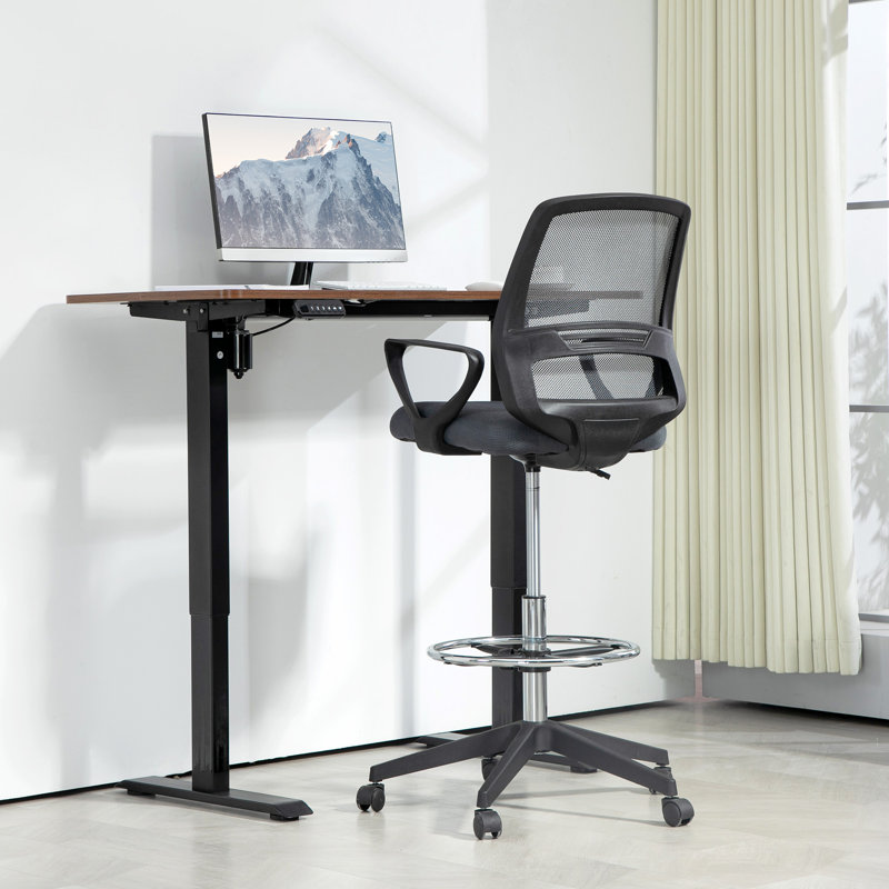 Penick Mesh Drafting Chair, Grey