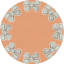 Bow Vegan Leather Round Pebble Placemat-775304712