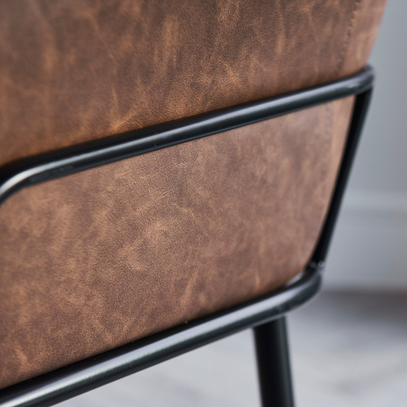 45cm H Metal Accent, Brown