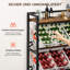 Open Shelving Wine Bottle Rack Black