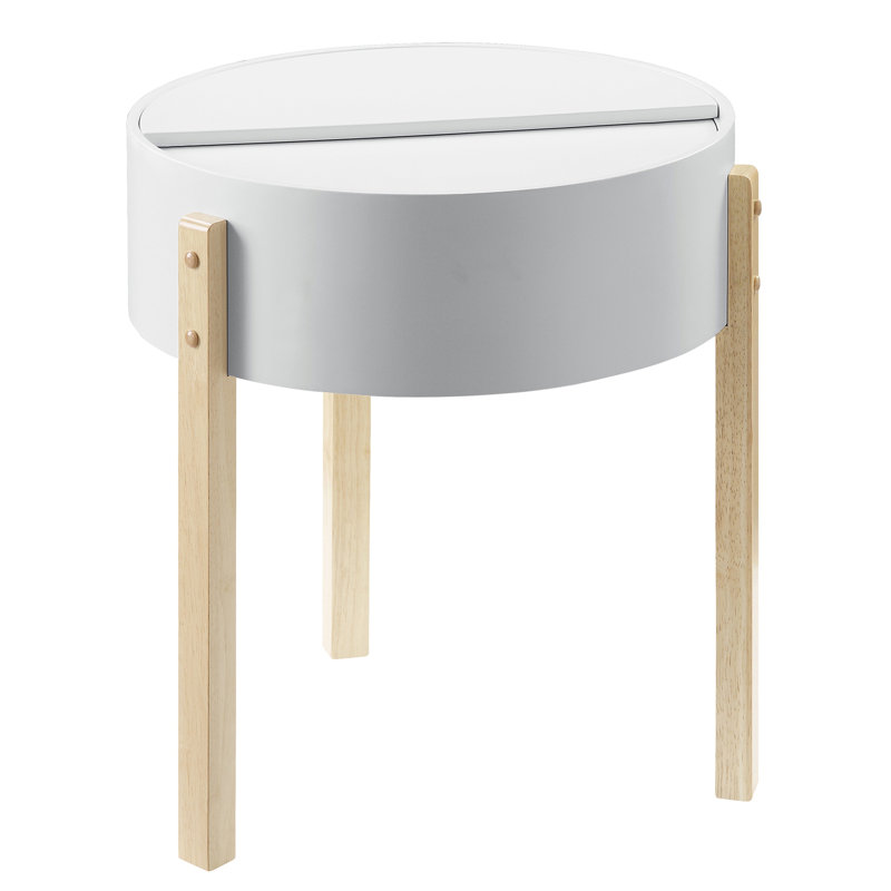 Table de bout avec rangement dissimulé