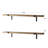 Jacqulyn 2 Piece Solid Wood Bracket Shelf