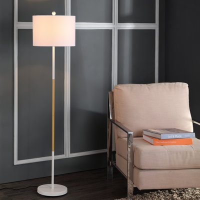 Boatner 58.5'' White/Beige Traditional Floor Lamp