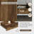 Carson Set Of 2 Wood Nightstand, Bedside Tables With Storage Drawers, Compact Wood Night Stands For Bedroom, End Table Or Side Table For Living Room, 15.5" D X 18.9" W X 23.6" H, Brown