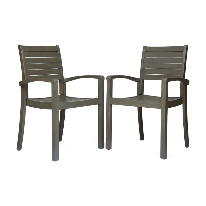 Outdoor Dining Chairs, Gray