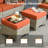 7 Seater Outdoor Wicker Modular Seating Set With Cushions, Modern Modular Rattan Guest Set, Patio Furniture Set With Armrests-79268656