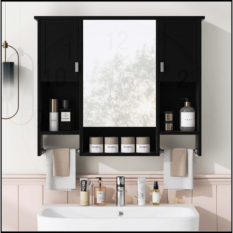 Armoire de salle de bain murale moderne avec rangement polyvalent et design élégant
