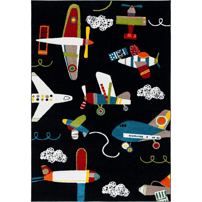 Ryleigh Kids 100 Performance Novelty Rug, Rectangle 2' x 3'