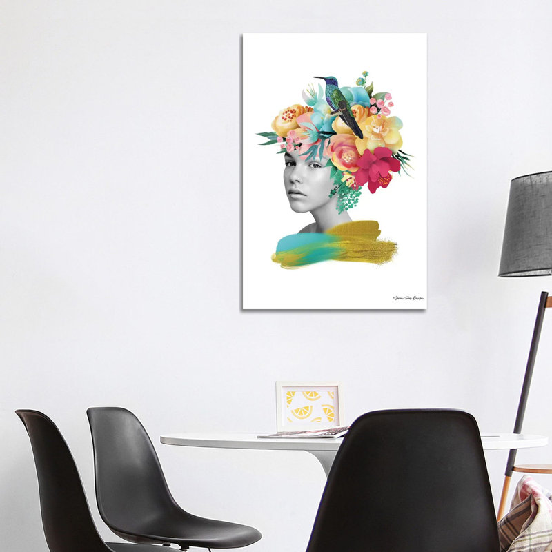 The Girl And The Paradise by Seven Trees Design - Gallery-Wrapped Canvas Giclée on Canvas, Canvas