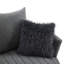 Coussin rotatif capitonné de style transitionnel 1 pièce