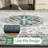 Fillender Large Oriental Floral Living Room Rug Washable Bedroom Rug Non-Slip Colorful Vintage Accent Floor Carpet For Home Decor-106589491