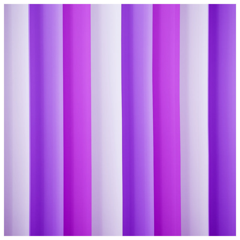 Rideaux à rayures verticales mauves, voilages et voilages à rayures - 1 panneau, 50 po x 92 po - 1 panneau, Blockout