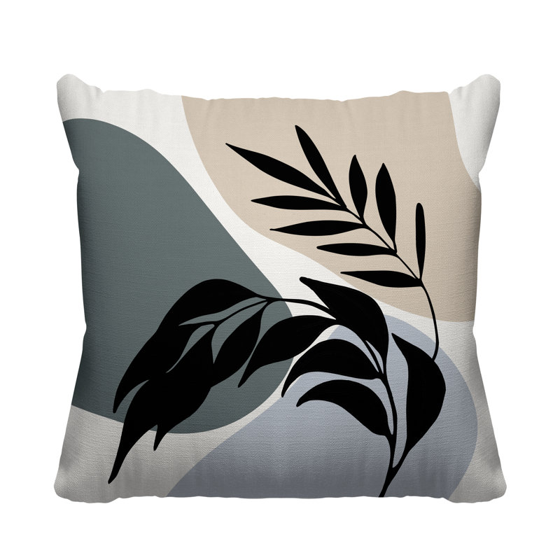  Coussin décoratif, Gris, L 17 po x H 17 po