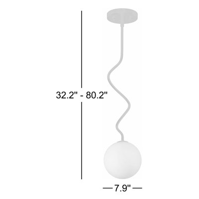 Dimmable Jade Glass Globe Pendant