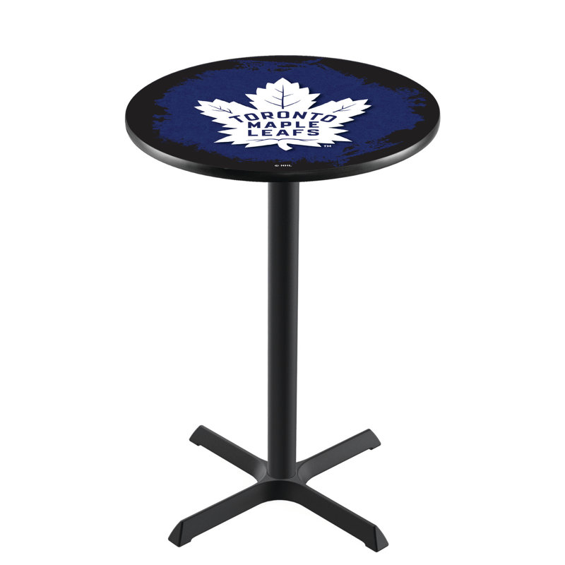 NHL Pub Table, Toronto Maple Leafs, 42" H x 28" L x 28" W