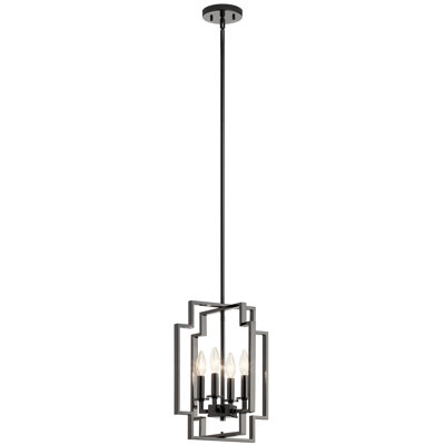 Luminaire suspendu géométrique à 4 lumières
