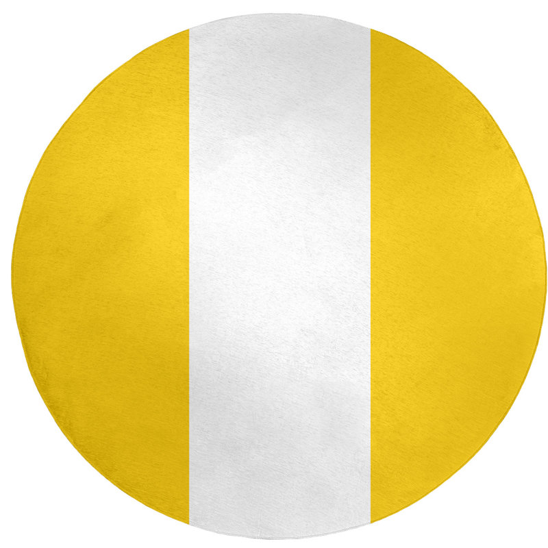 Chenille Indoor Rug, Round 5'