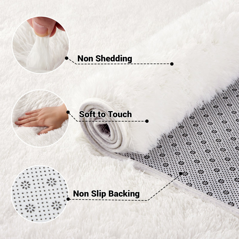 Seref Faux Fur Indoor Rug, Runner 2' x 8'