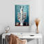 Lama sur une toilette sur toile-1687653643
