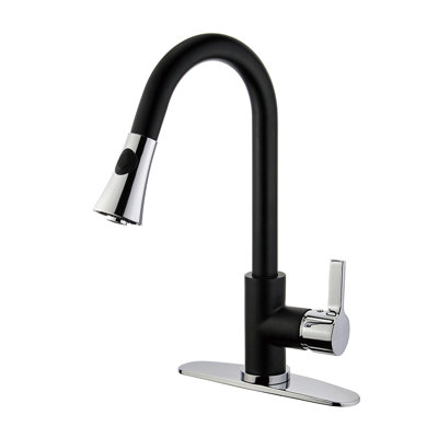 Kingston Brass Continental Single-Handle Pull-Down Kitchen Faucet