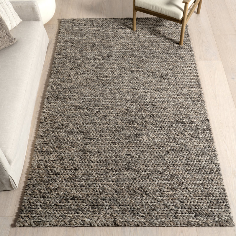 Tapis en laine tressé Penelope, Rectangle 7 pi 6 po x 9 pi 6 po