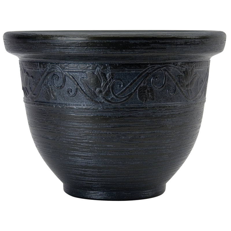 Frew Pot Planter, 11.88" H x 16" W x 16" D, Champagne White