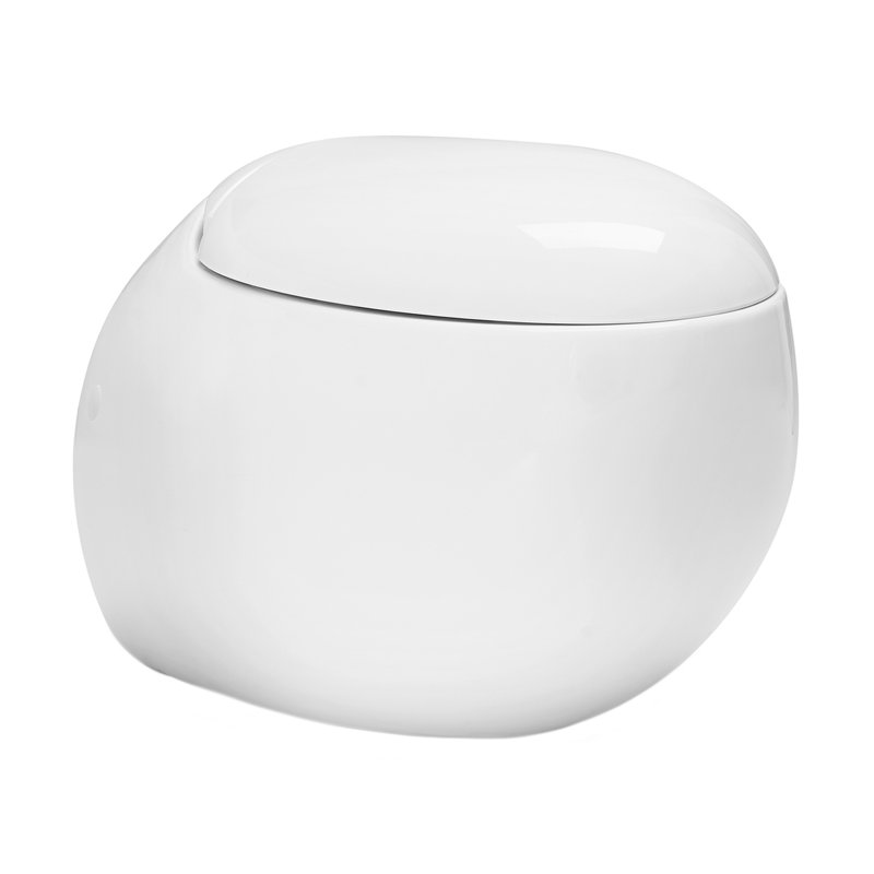 Cuvette de toilette allongée à fixation murale Plaisir